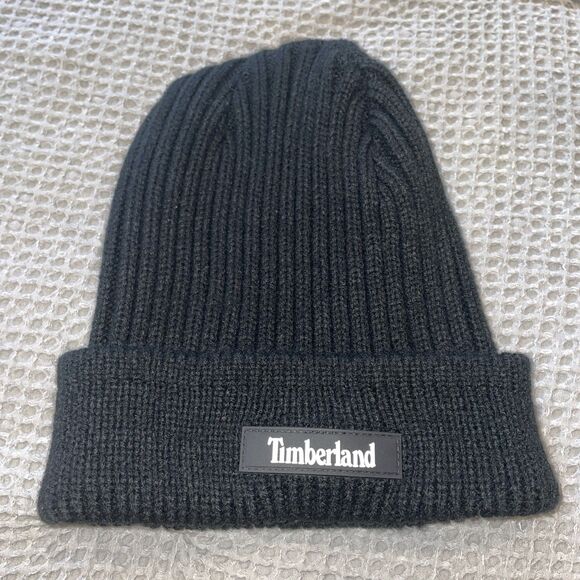 Timberland Ribbed Cuffed chill Sweater Beanie black - Picture 1 of 3